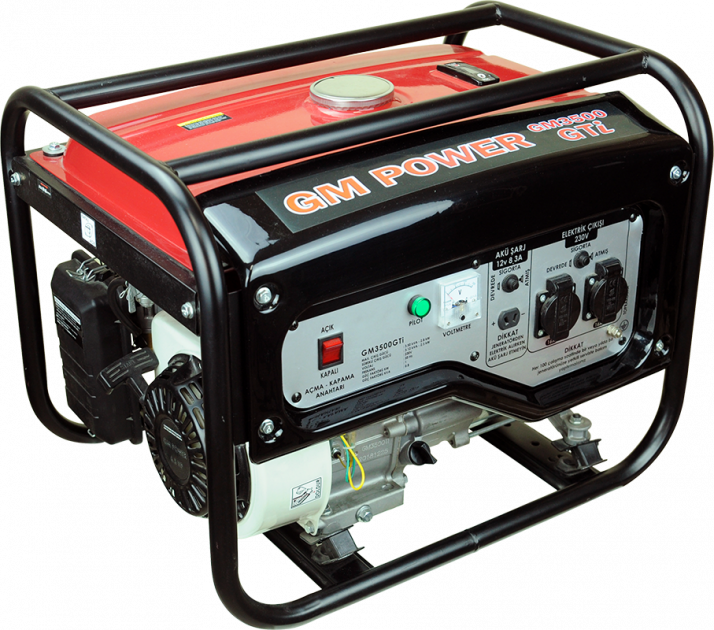 Генератор бензиновий GOLDMOTO 1 фаза (220В), 2,5кВт, (GM-3500-GT)